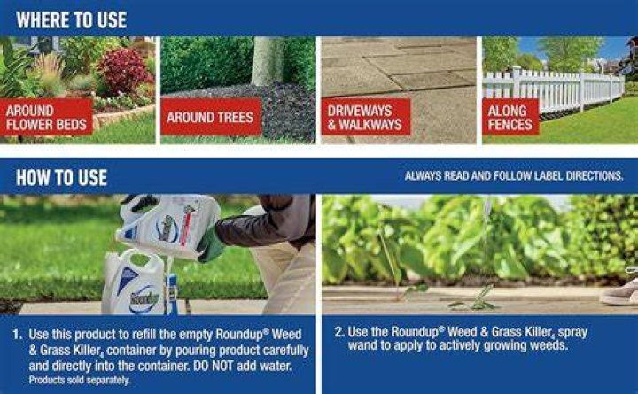 Can you use Roundup in flower beds