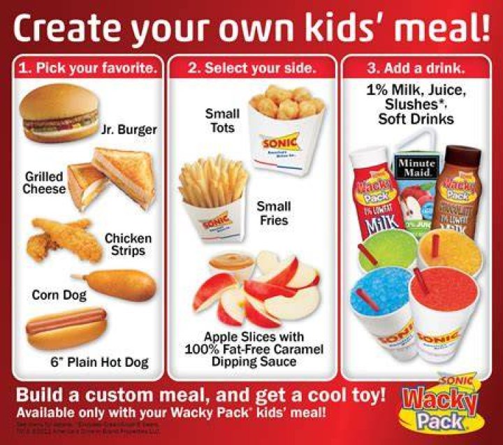 Do Sonic Kids Meals come with a toy