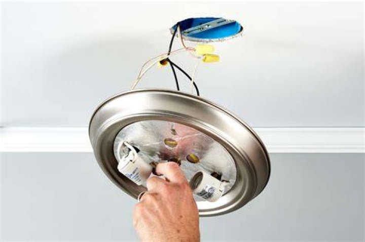 How do I cover an old ceiling light