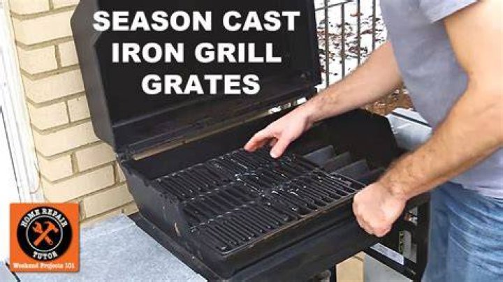 How do I season my gas grill grates