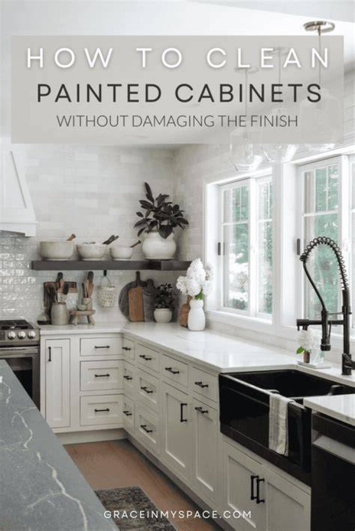 How do you clean matte painted cabinets