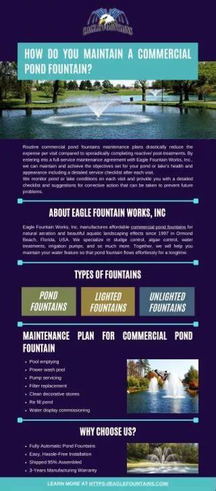How do you maintain a fountain