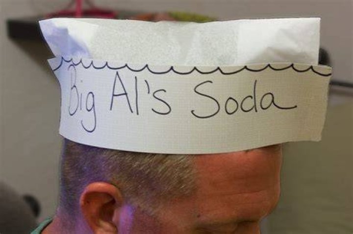 How do you make a paper soda jerk hat