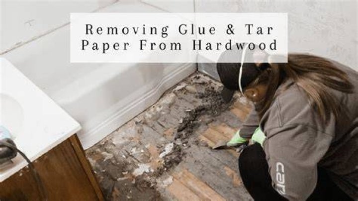 How do you remove tar paper from subfloor