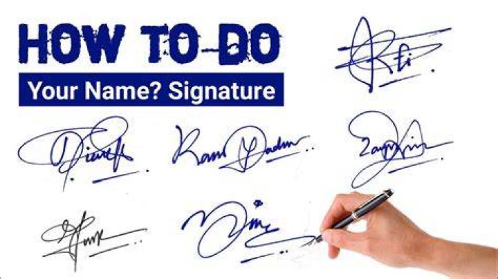 How do you sign your name