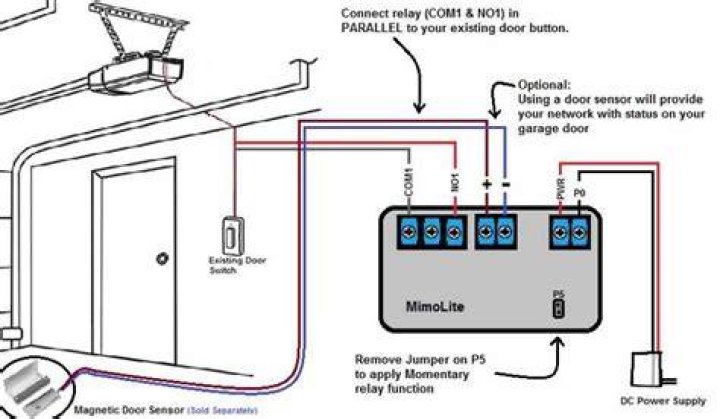 How do you wire up a garage door