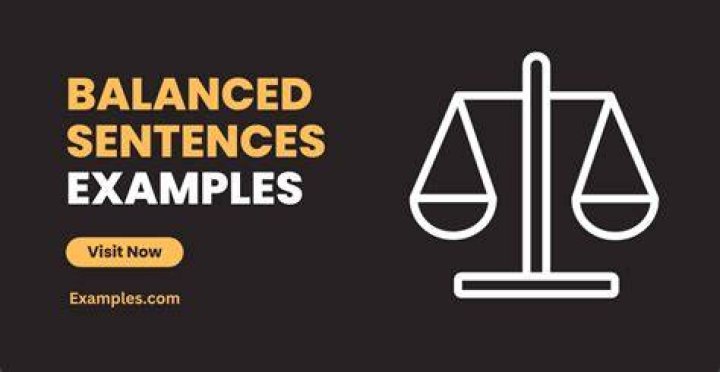 How do you write a balanced sentence