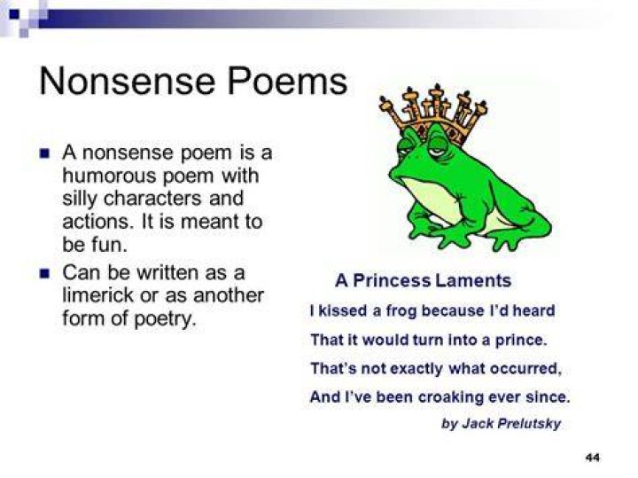 How do you write a nonsense poem
