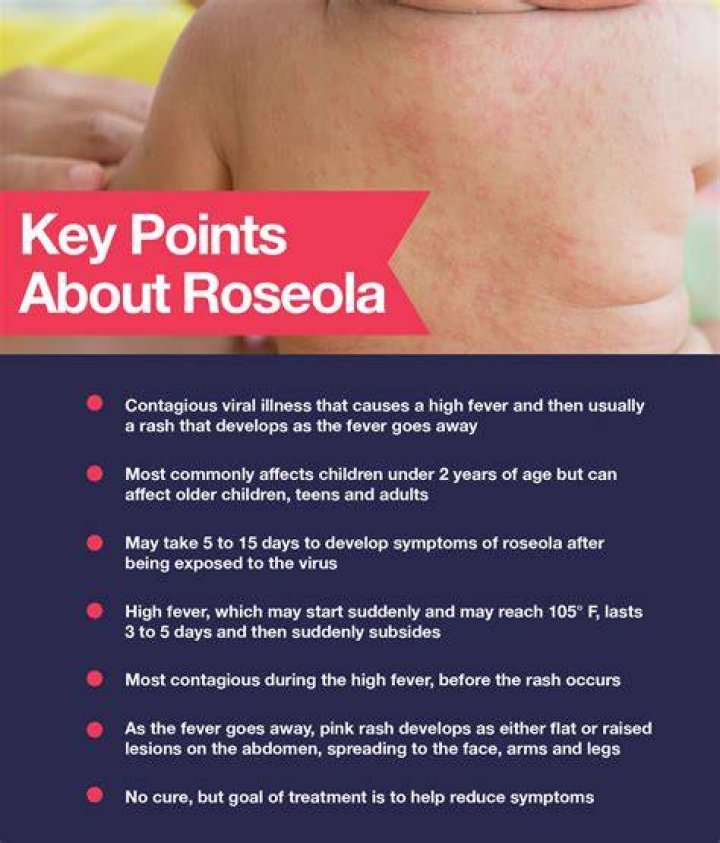 How long does a roseola rash last