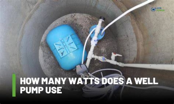 How many watts does a 1/3 hp pump use