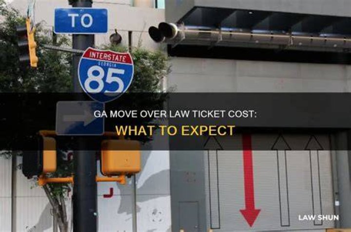 How much is a ticket for the move over law in Georgia