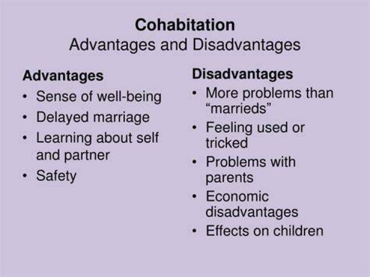 What are the disadvantages of cohabitation