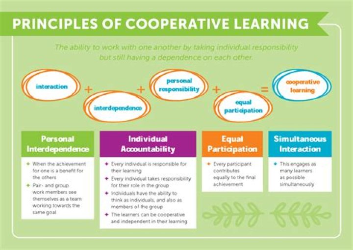 What are the principles of cooperative learning