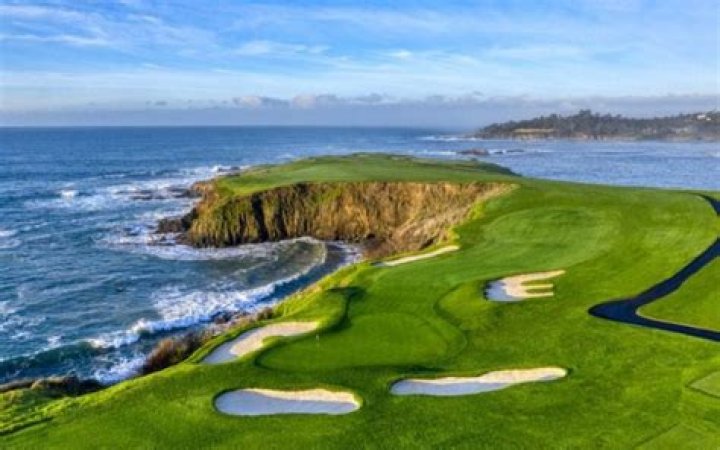 What are the three courses at Pebble Beach