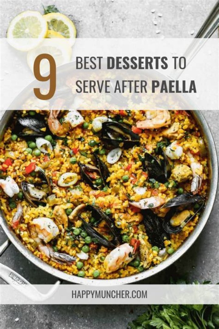 What desserts go with paella
