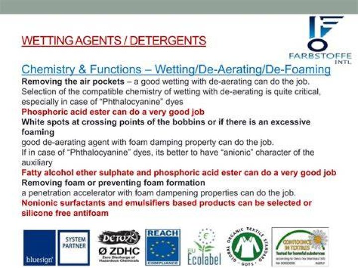 What do wetting agents do