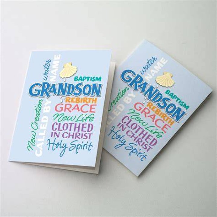 What do you write in a baptism card for your grandson