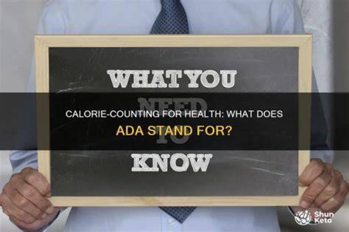 What does ADA stand for in diet