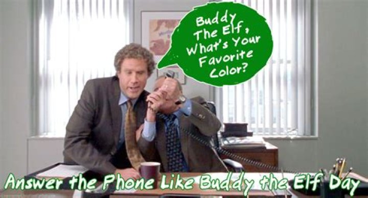 What does Buddy the Elf say when he answers the phone