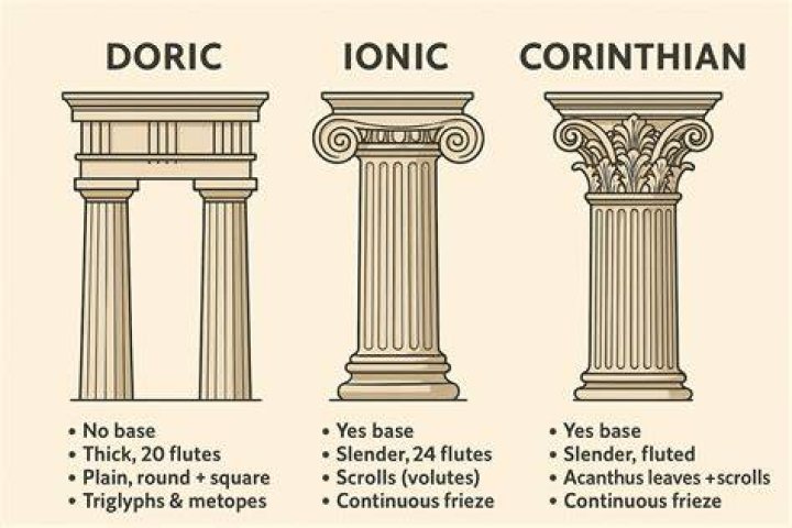 What does the Doric column represent