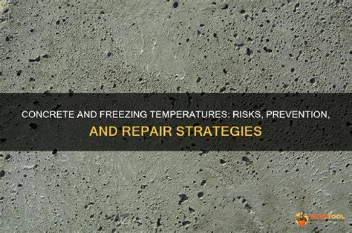 What happens if concrete freezes