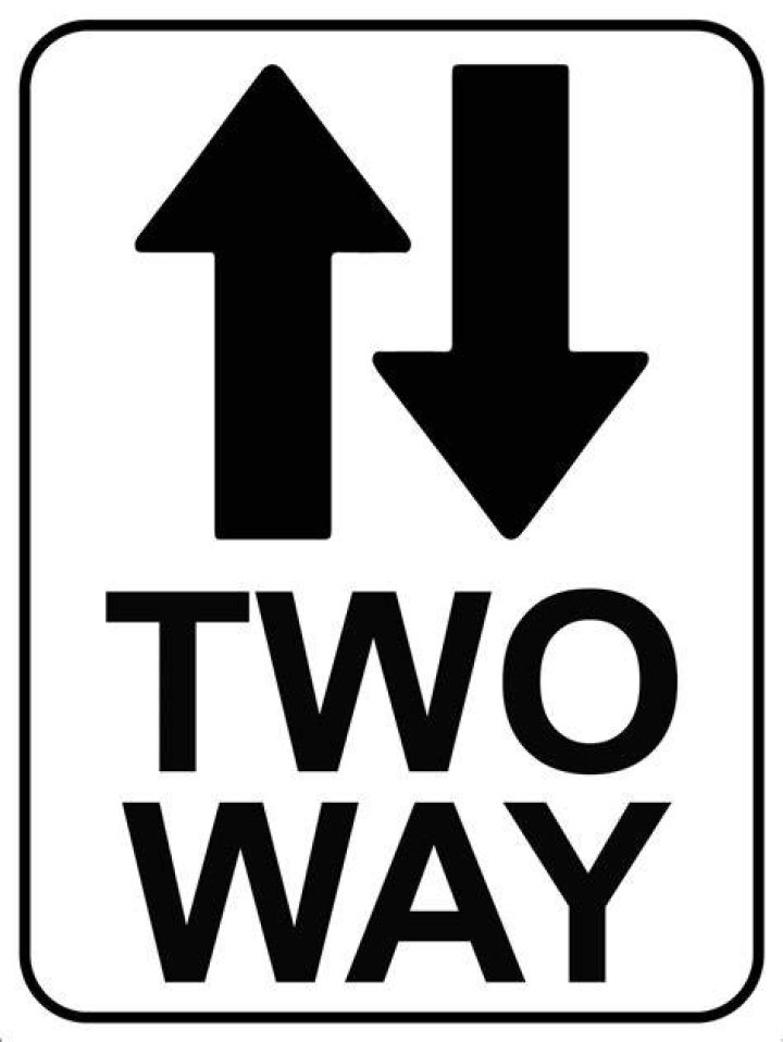 What is a two way sign
