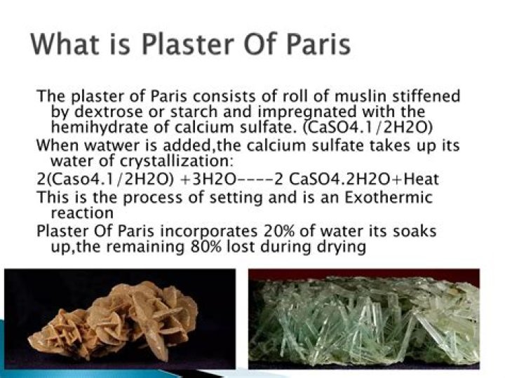 What is plaster of Paris made up of