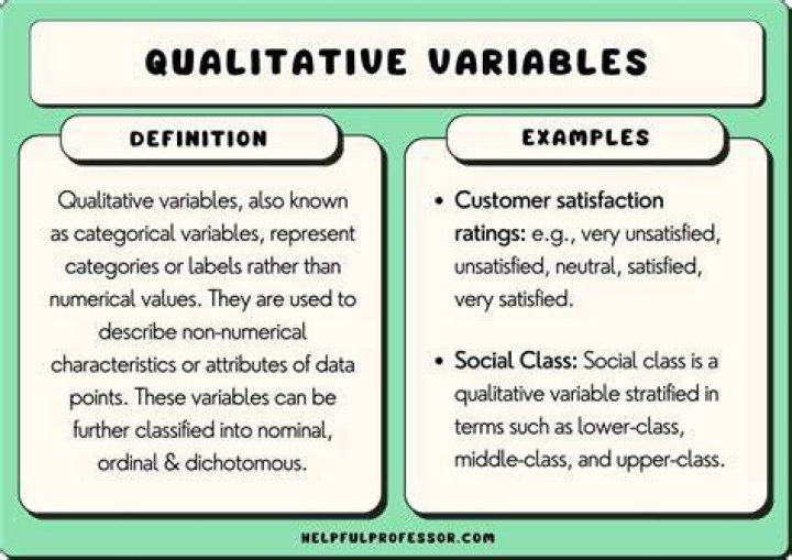 What is qualitative variable