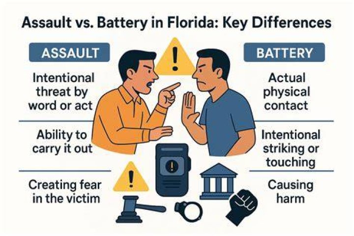 What is the difference between assault and battery in Florida