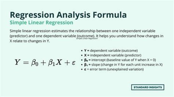 What is the general form of the regression equation