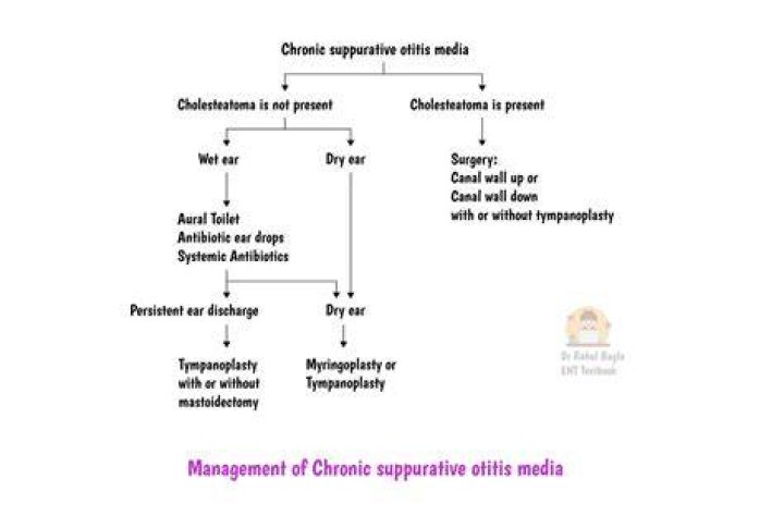 What is the treatment for chronic otitis media