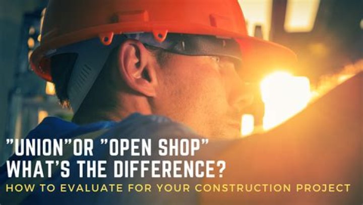 Whats the difference between a closed shop and a union shop