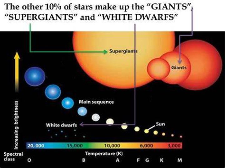 Where are supergiants on the HR diagram