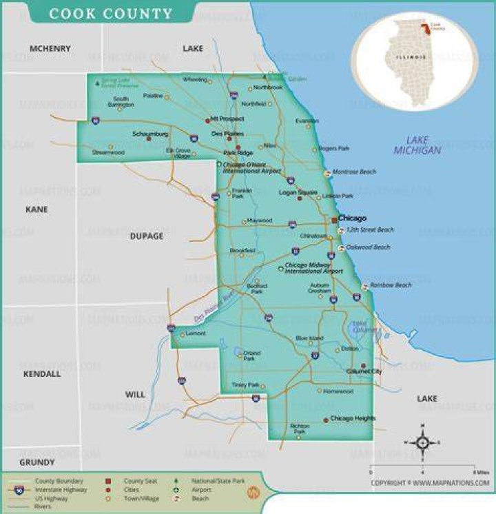 Where is Cook County zone1