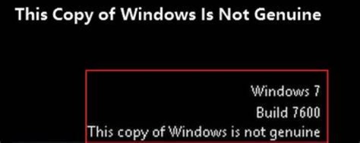 Why does Windows 7 say not genuine copy
